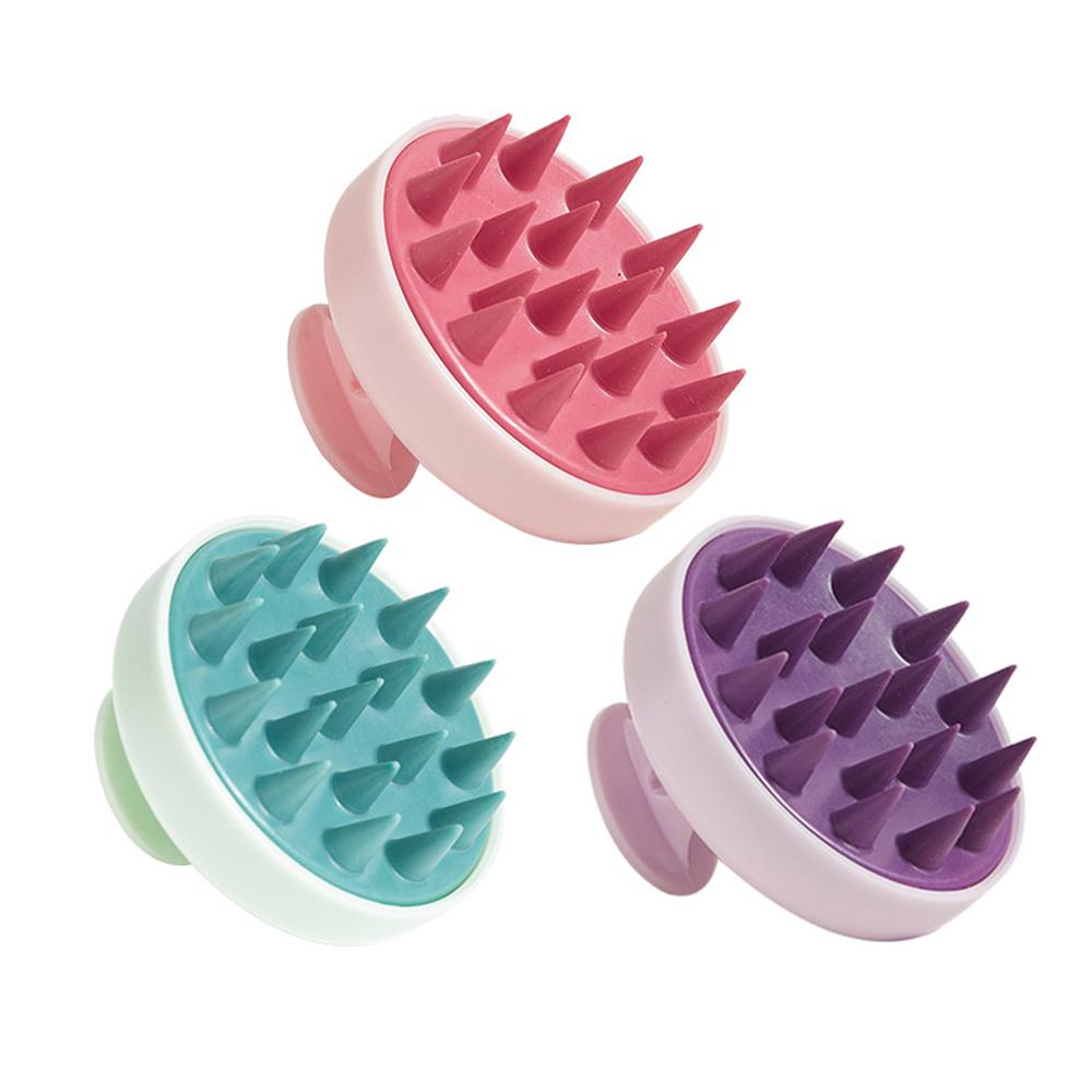 Soft Silicone Head Scalp Massage Comb Shampoo Brush Hair Washing Comb Shower Brush Head Massage Hair Hairdressing Tool