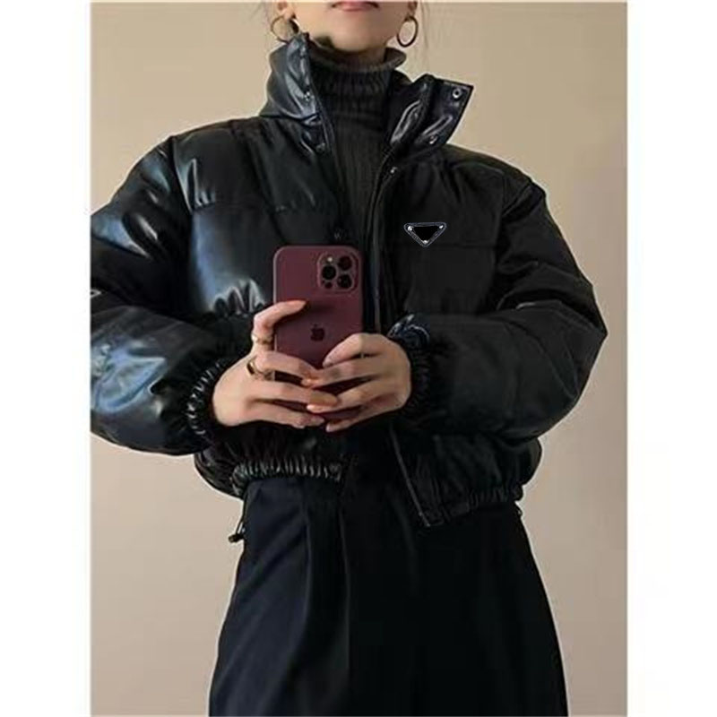 Woman Jacket Leather Down Parkas Windbreaker Faux Leather Shirt Fur Man Coat Fur Stand Collar Designer Jackets Outwears Coats Size S-2XL