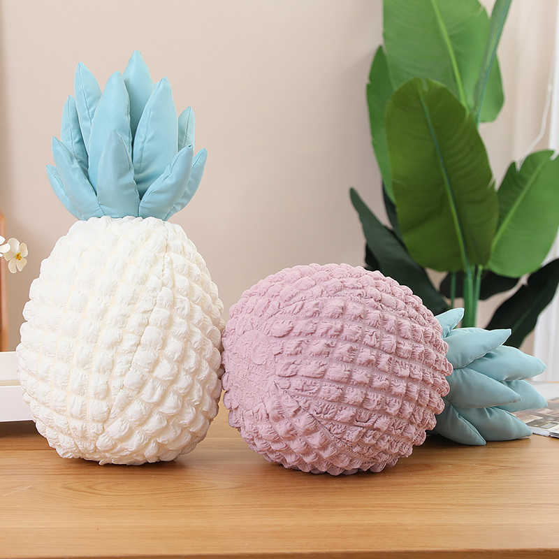 Animaux En Peluche En Peluche 50cm Simulation Ananas En Peluche Oreiller Jouets En Peluche Fruits Poupées Kawaii Canapé Chaise Coussin Chambre Décoration Cadeau pour Enfants HKD230706