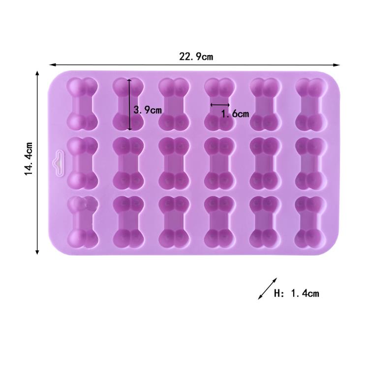 18 Grid 3D Zucker Fondant Kuchen Hund Knochen Form Cutter Cookie Schokolade Silikon Formen Dekorieren Werkzeuge Küche Gebäck Backform SN4410