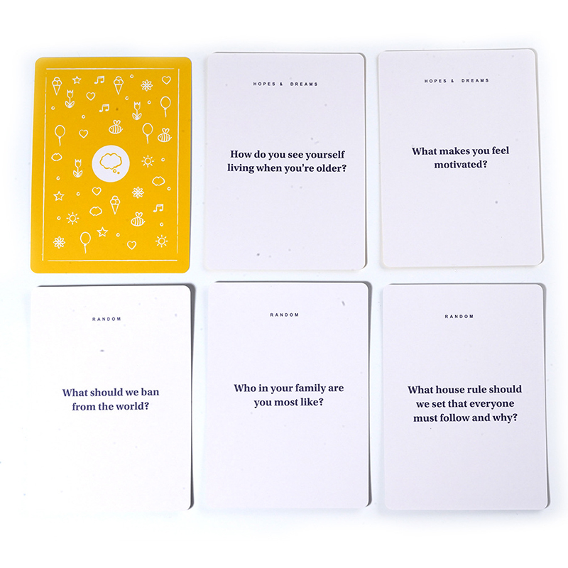 Оптовые продажи BestSelf Conversation Little Talk Deck Card Game для детей 150 подсказок Идеальные предметы для классной комнаты и инструменты для терапии