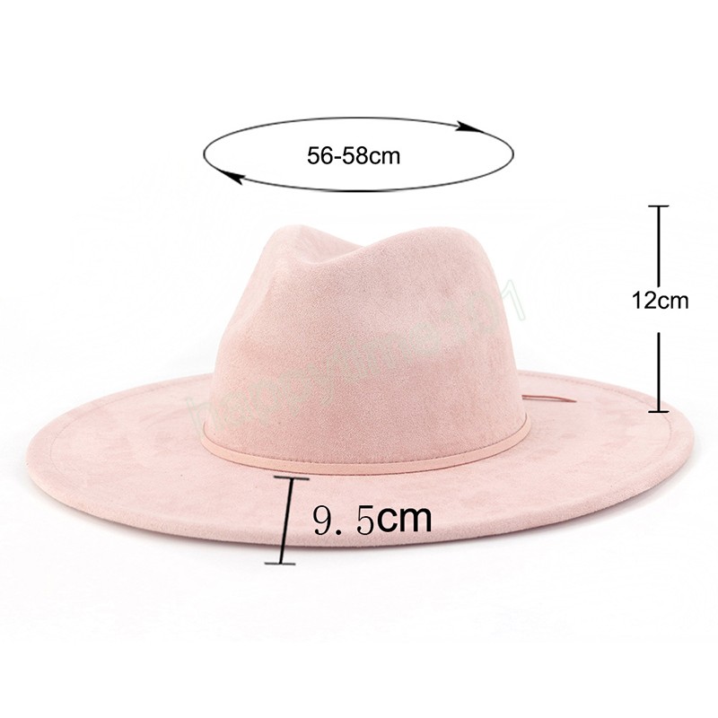 Cappello Fedora donna 9,5 cm a tesa larga Panama Jazz Cap Vintage Uomo Panama Trilby Cappellino formale feste