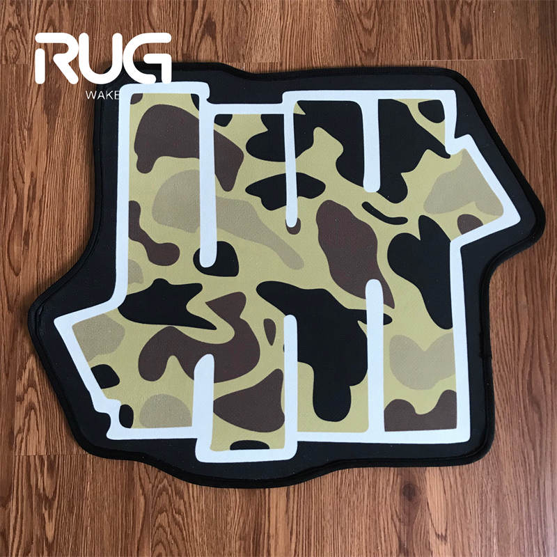 RugWake UNDEFEATED Rug Camouflage Pattern Carpet Home Living Room Bedroom Decoration