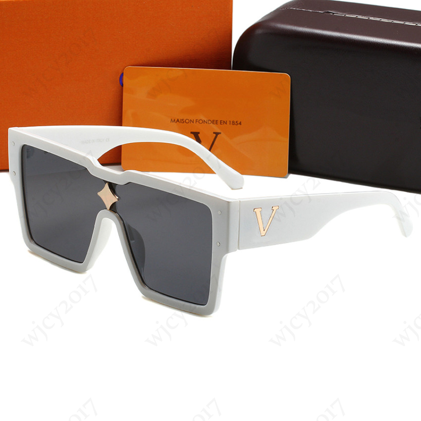 Woman Large Sunglasses Brand Letter Men Sun Glass Goggle Adumbral Eyeglasses Beach Outdoor Shadow with Box