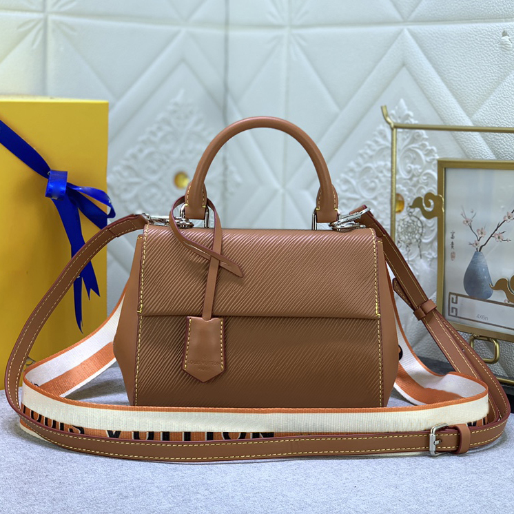 Designerväska Fashion Flap Mini-handväska Dubbel axelrem Axelväska Svart Crossbody-väska i läder liten fyrkantig väska