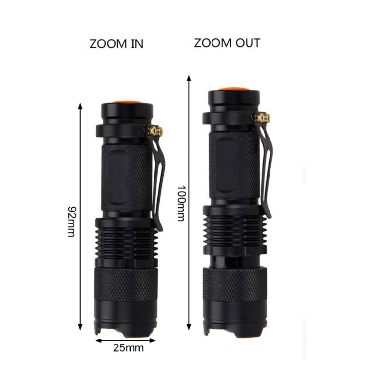 Lanterna LED Iluminação Led Light 3 Modos Zoomable Tactical Torch Lamp Para Pesca Caça Detector SN4412