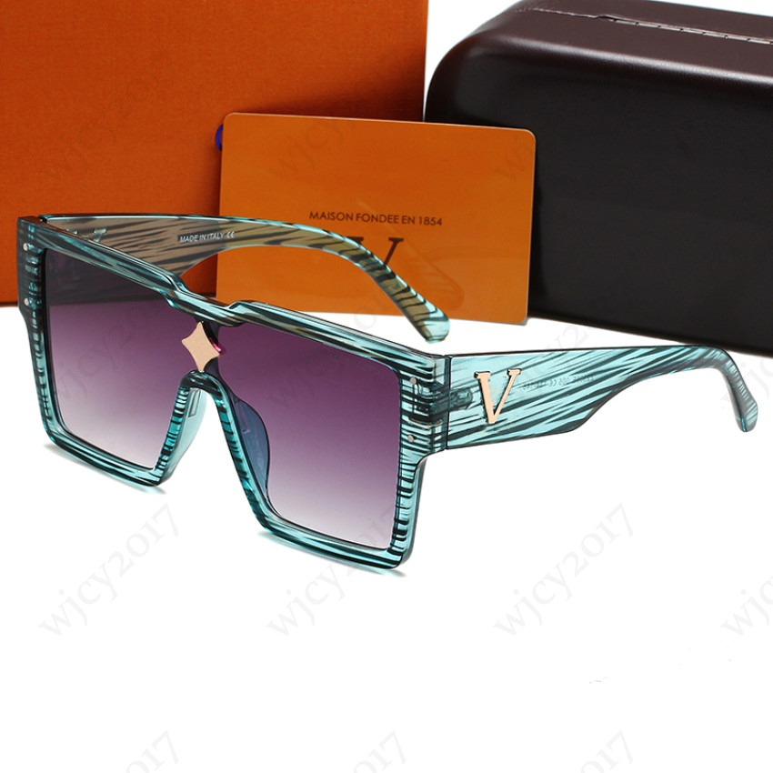 Woman Large Sunglasses Brand Letter Men Sun Glass Goggle Adumbral Eyeglasses Beach Outdoor Shadow with Box