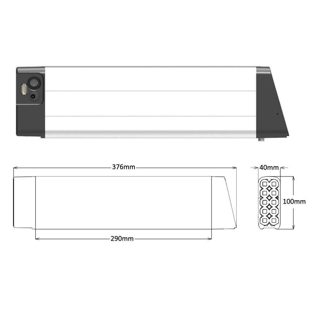 Legend Monza Flebi EVO 2 36V 48V Hidden Ebike Battery 10.4Ah 12Ah 14Ah for Etna FML-830 250W 350W 500W City Bicycle