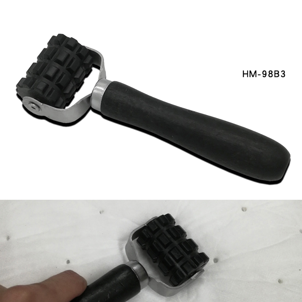 Car Vehicle Sound Deadener Application Rolling Wheel Roller Noise Insulation Deadening Reducing Tool Black HM-98B3