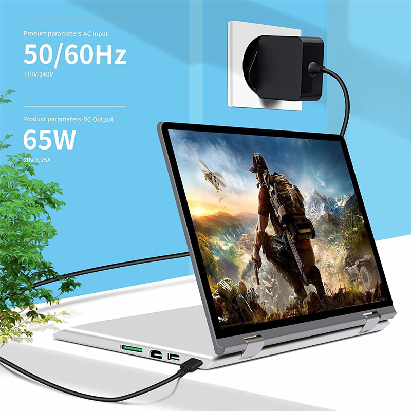 65W Max 60W 45w PD Ladegerät USB C Netzteil Typ C Telefon Laptop Ladegerät Netzteil für MacBook ASUS ZenBook Lenovo Dell Xiaomi Air HP Sony