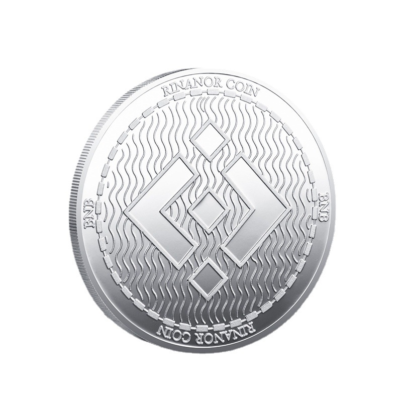 Sztuka i rzemiosło Handel zagraniczny cyfrowa wirtualna pieczęć BNB relief monety trójwymiarowa metalowa plakietka pamiątkowa