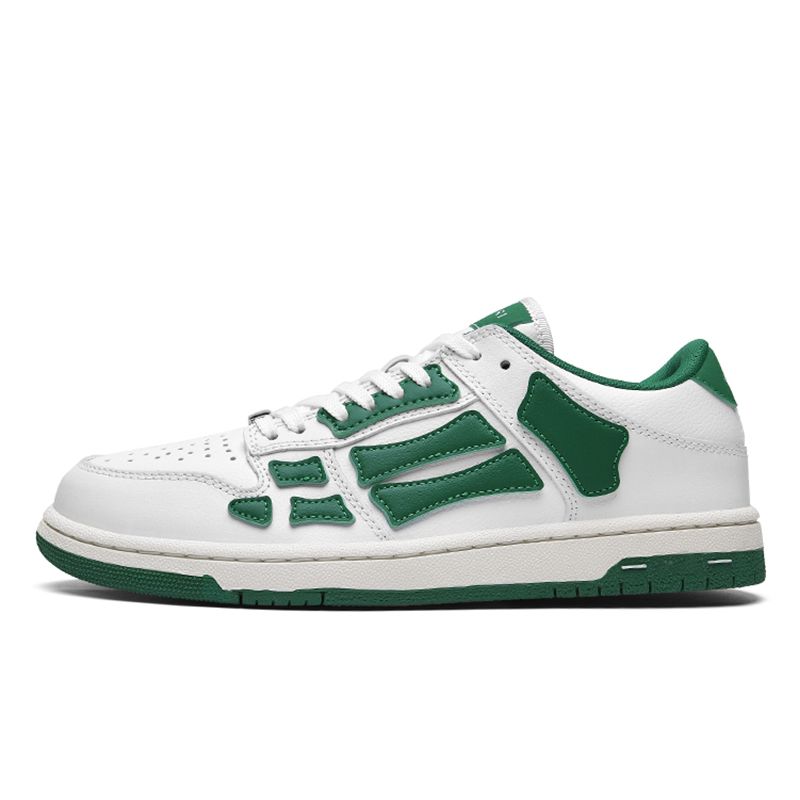 Designer Casual Chaussures Hommes Femmes Skel Top Baskets Basses Hommes Chaussures Habillées En Cuir Véritable Noir Gris Blanc Vert Lilas Orange Lime Rouge Bleu Clair Baskets De Sport De Luxe