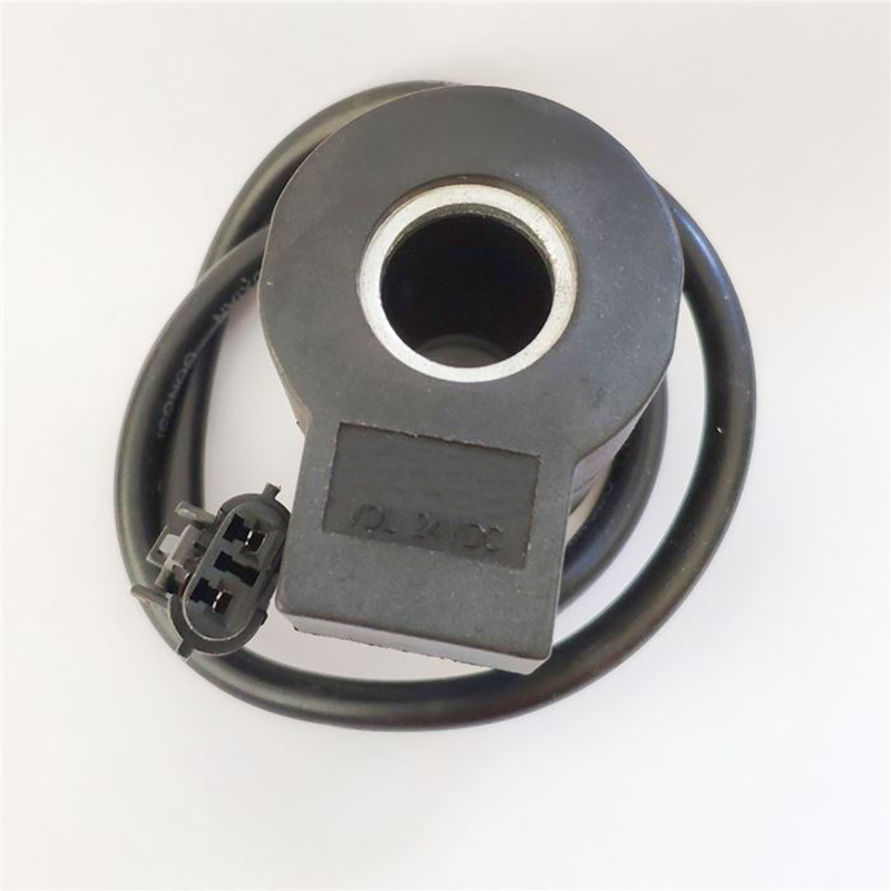 Solenoid Valve Coil 24V Fit Excavator R200 R200-5 R210-5 Contruction Machinery Heavy Equipment