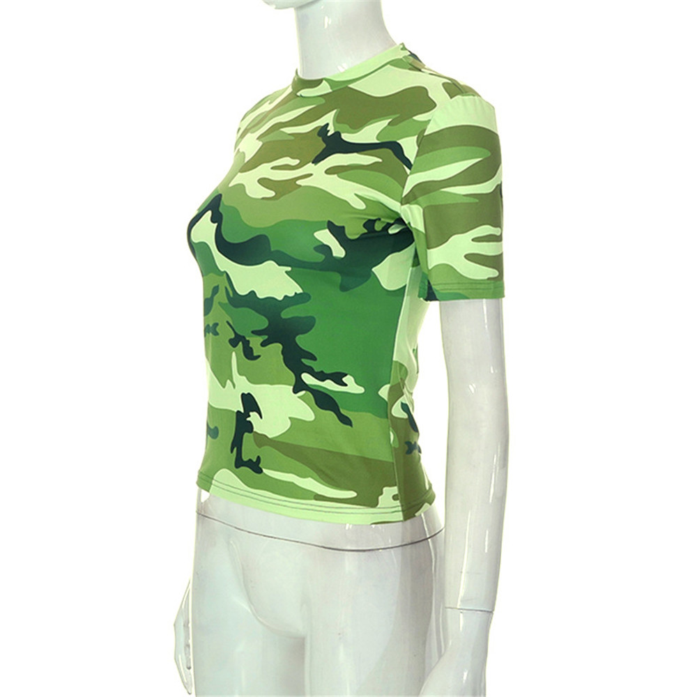 2023 Designer T-shirts Summer Women Short Sleeve Camo Tees Casual Sporty Print Pullover Tops Streetwear Bulk Items Wholesale Clothes 10002