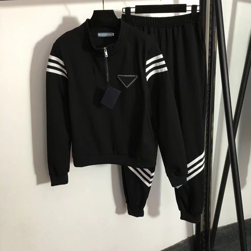 23SS Womens TrackSuits Designer TrackSuits Kobiety ustawiaj jesień i zimę nowe długie rękawy swobodne noszenie wysokiej jakości czyste bawełniane ubrania z dzianiny