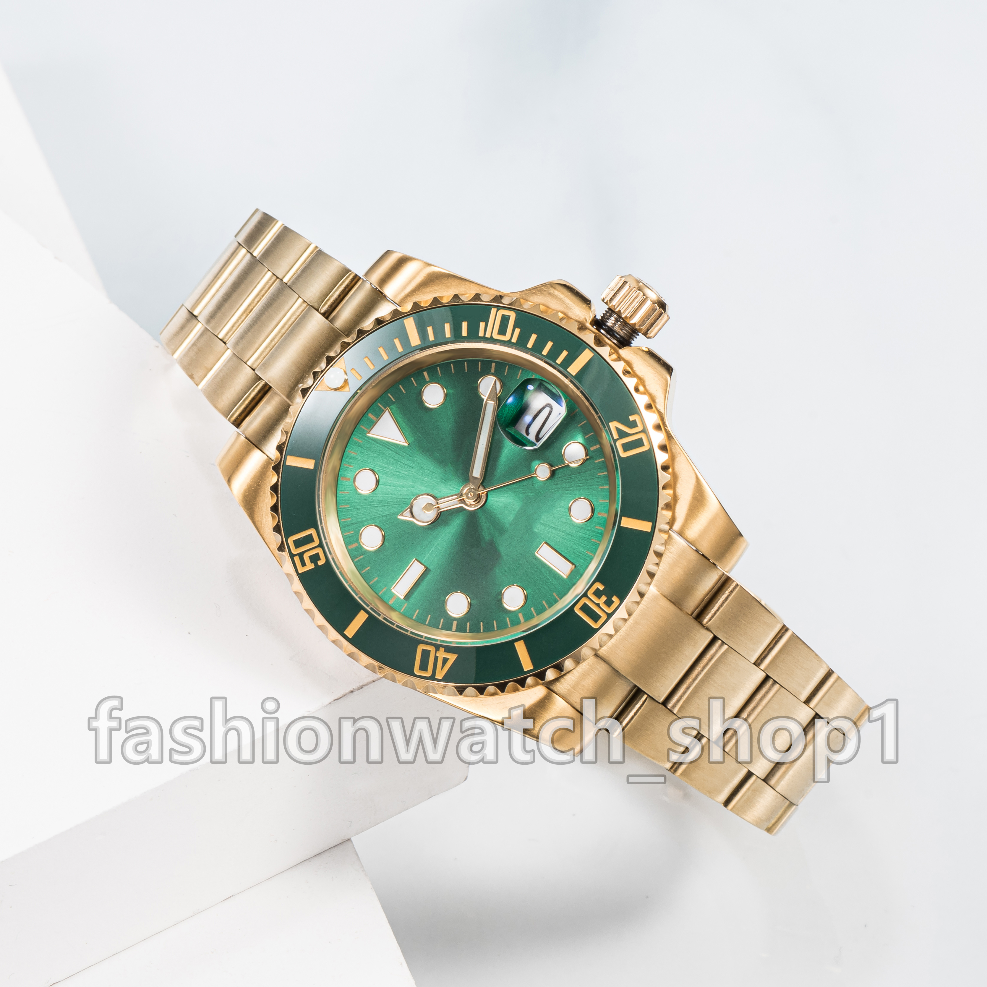 Nowy moda luksusowy zegarek dwukolorowy styl stawu ramki 904 zegarek stalowy Luminous Waterproof Sapphire Watch