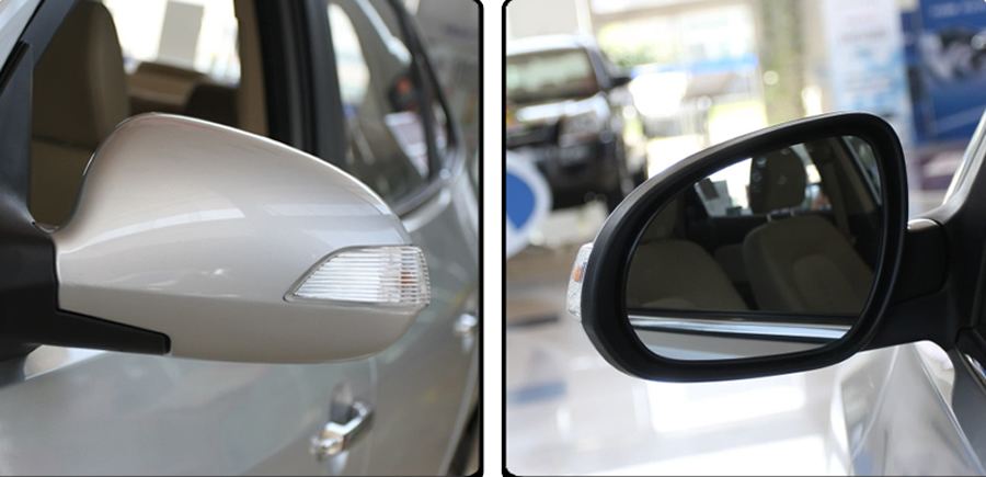 Para hyundai elantra 2008 2009 2010 acessórios do carro exteriores parte exterior retrovisor espelho lateral lente de vidro sem aquecimento