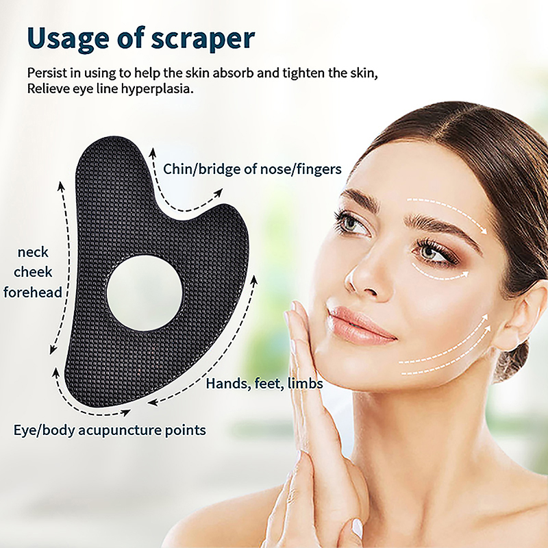 Zinklegierung Gua Sha Schaber Gesichtsmassage Gua SHA Werkzeug Kühlung Metall Hautpflege Massage Produkt Hals Beauty Scraping Board Massagarme