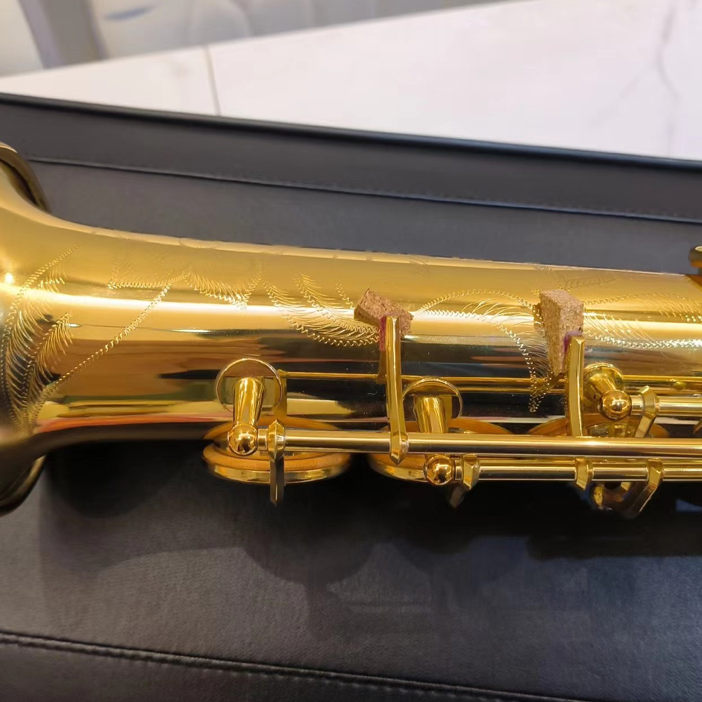 High-end 82Z B-flat soprano straight pipe saxophone lacquered gold brass original Japanese structure jazz instrument