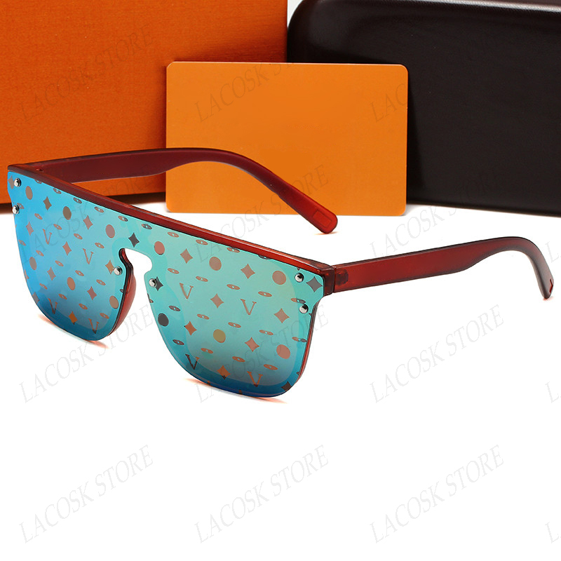 Colorful Fashion Sun Glasses Women Square Sunglasses Popular Men Clessic Design Sunshade Eyewear Drive Driving Glasses with Box