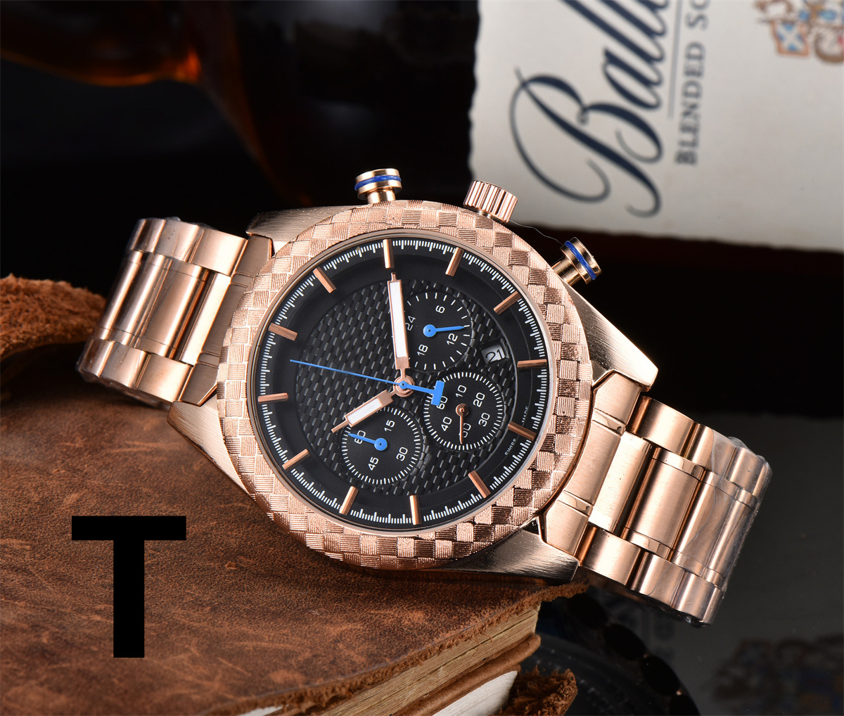 Mężczyzna luksusowej marki męskie zegarki mechanizm kwarcowy chronograf zegarek dla wszystkich wybierania praca ze stali nierdzewnej srebrny czarny stalowy pasek designerski zegarek męskie zegarki na rękę Relogios homem