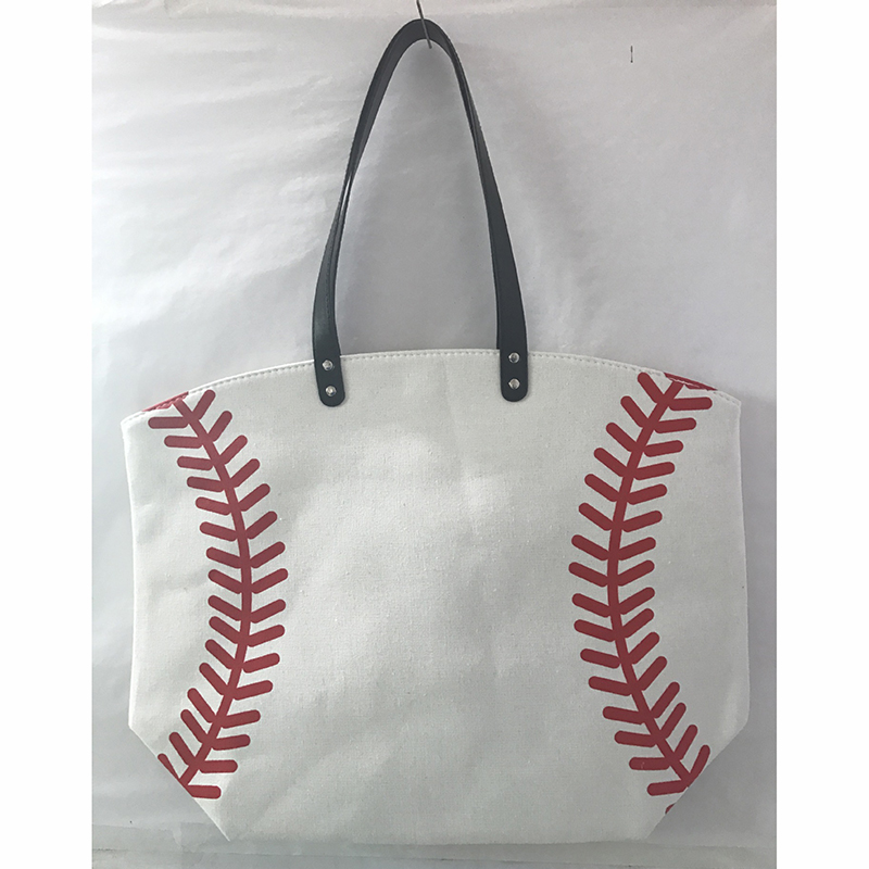 Foldable Handbags Baseball Tote Softball Basketball Football Volleyball Canvas Bags 7 Style