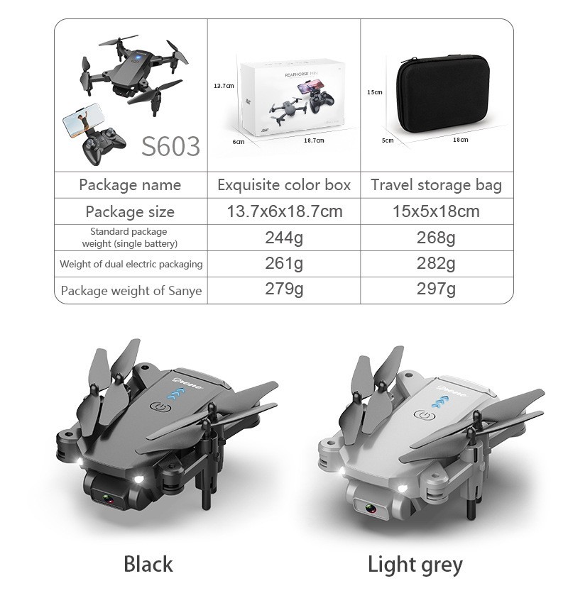 طائرات طارئة مطوية 4K كاميرات Profesional 360 WiFi FPV Mini Drone Dual HD Record Record Attrid