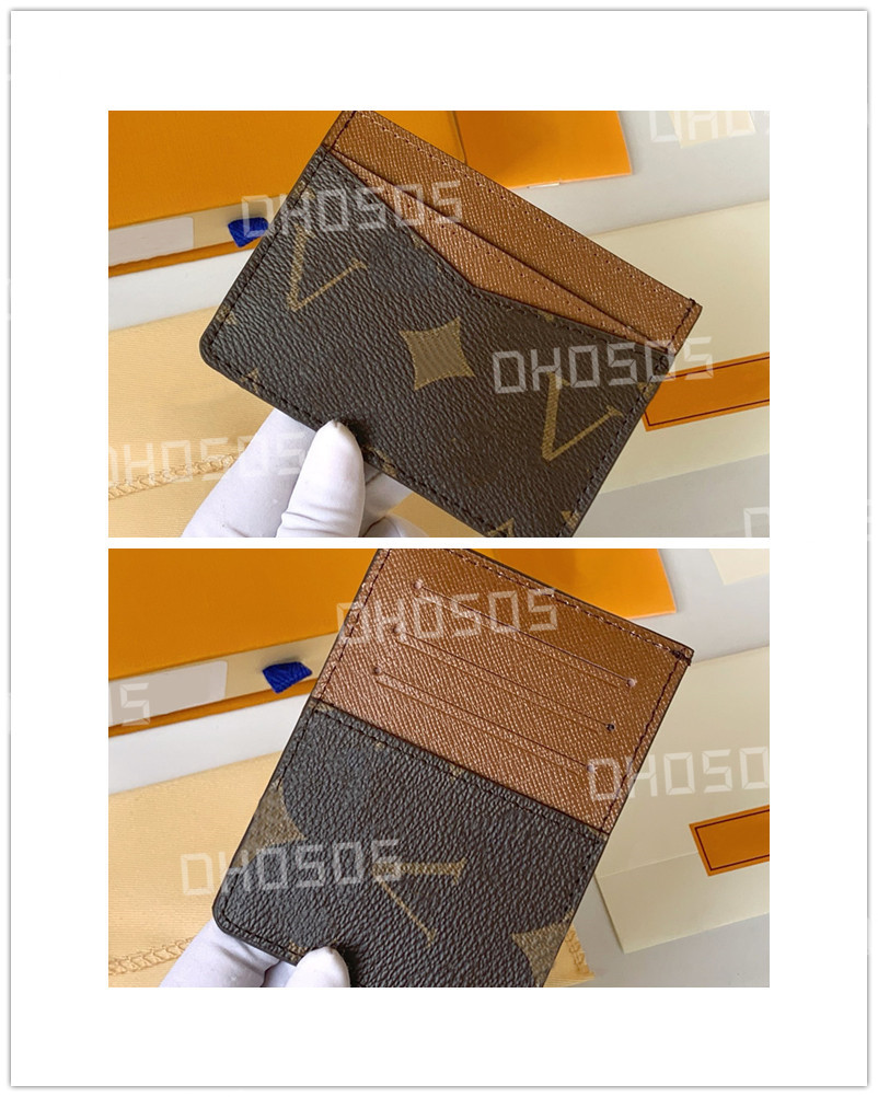 2023 Nouveau COIN CARD HOLDER Womens Mens Designer Fashion Utilisation double face Pocket Luxury Wallet Coins Credit Cards Case Brown Monogramd Plaids Passcard bag with box