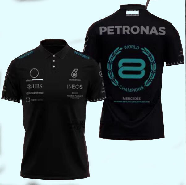 F1 racepoloshirt zomer nieuw reversbodyshirt met korte mouwen en op maat gemaakt