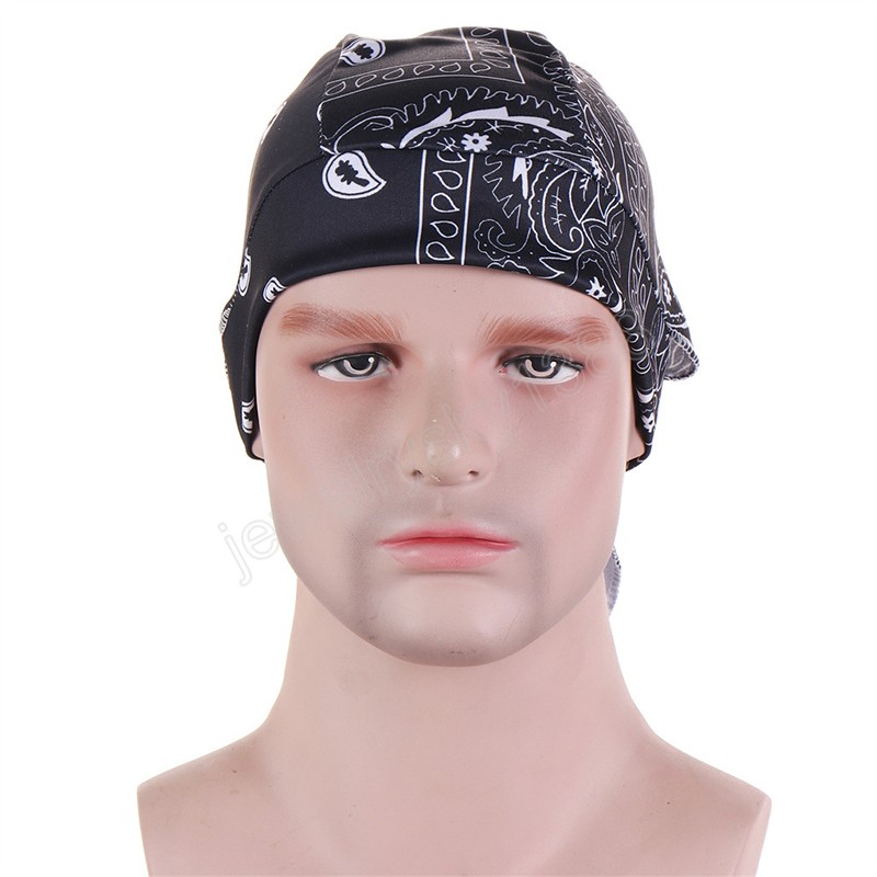 Paisley Müslüman İç Hijab Caps Erkekler Pirate Underscarf Alt Kaplama Accan Türban Beanies Ramazan İslami Giyim Baş Bandı Bonnet Bandana