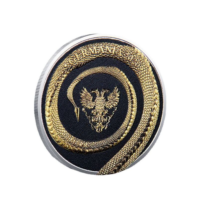 Arts and Crafts New 2OZ Color Printed Dragon Herdenkingsmedaille Dragon Coin 2 oz Gift Herdenkingsmedaille