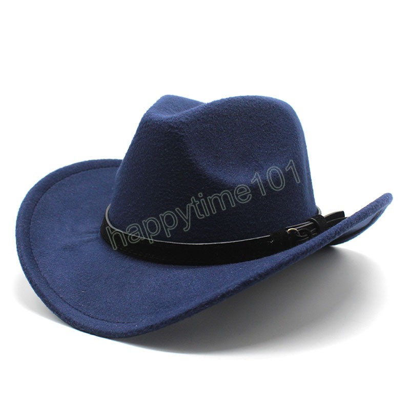 Wintre Wolle Fedora Hut Herbst Cowboy Hüte Frauen Männer Western Cowboy Hut Für Gentleman Dame Leder Sombrero Hombre Jazz Caps