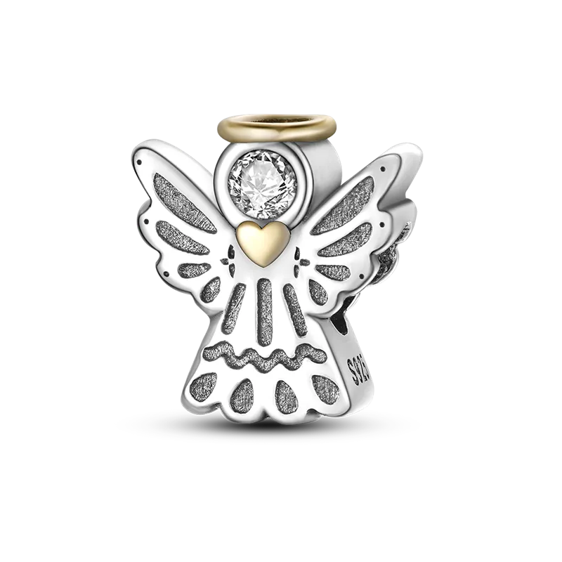 925 Sterling Silver Pendant Charms for Pandora Original box Silver Angel Series European Bead Charms Bracelet Necklace jewelry