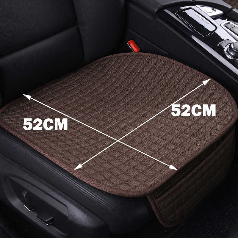 Nieuwe Zomer Plus Size Vlas Auto Bekleding Kussen Universele Voorste Rugleuning Bekleding Auto Stoel Ademend Linnen Protector Mat pad