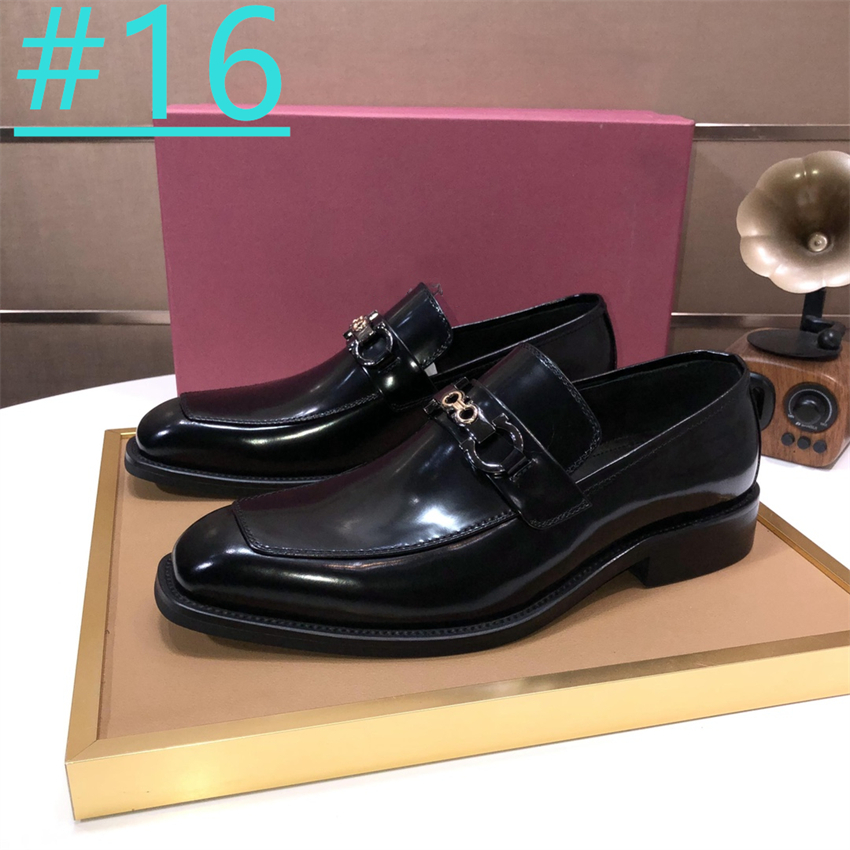 22 modèle de luxe en cuir véritable hommes chaussures décontractées robe formelle chaussures appartements mocassins homme mariage chaussures de créateur de haute qualité