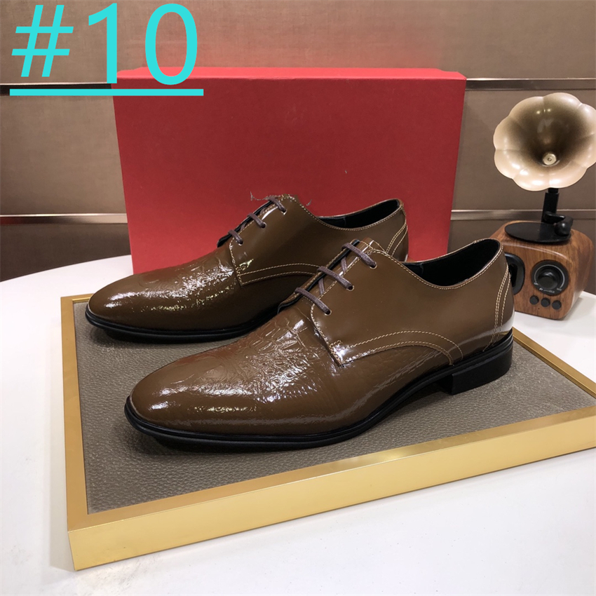 22 modèle de luxe en cuir véritable hommes chaussures décontractées robe formelle chaussures appartements mocassins homme mariage chaussures de créateur de haute qualité