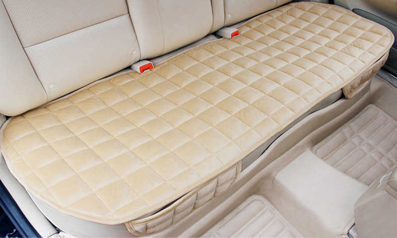 Nouvelle housse de siège de voiture arrière flocage tissu coussin non coulissant hiver Auto protecteur tapis tapis garder au chaud voiture accessoire Auto accessoires