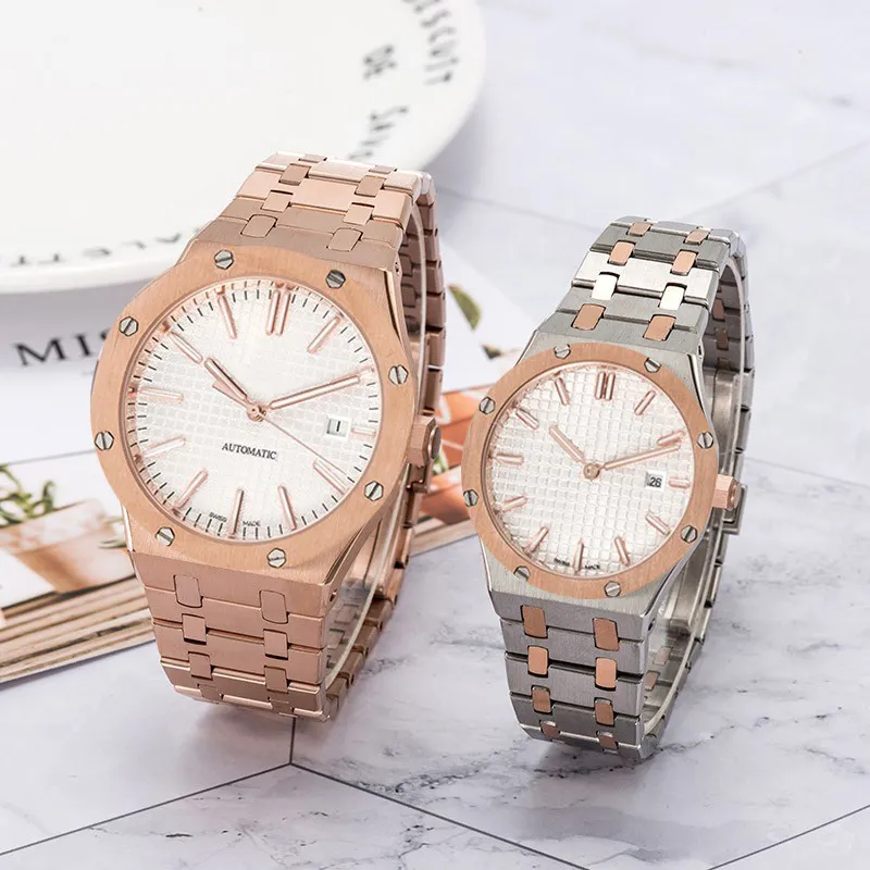 New Luxury Watch Men`s Automatic Watch Women`s Quartz Battery Watch Precision Durable Couple Watch