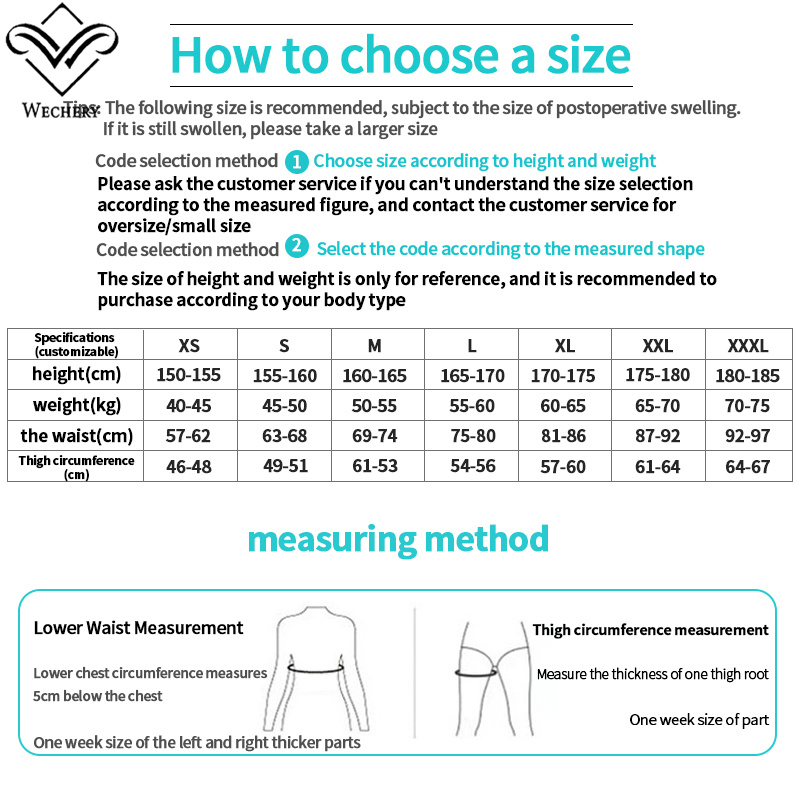 Lipoaspiração feminina com zíper lateral após cirurgia de alta compressão Faja pós-cirúrgica Shapewear Pant