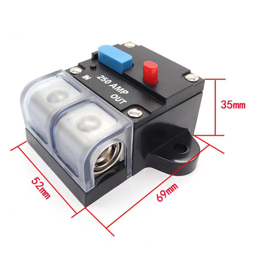 New 150A - 300A Circuit Breaker Fuse Reset Car Truck Audio Circuit Breaker Fuse Holder Recoverable Circuit Breaker Fuse Holder Auto