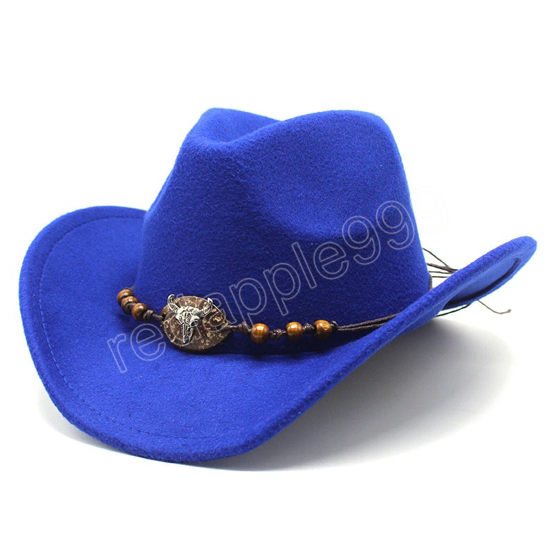 Herbst Winter Fedora Hut Für Frauen Männer Vintage Wolle Mischung Western Cowboy Hut Breite Krempe Cowgirl Jazz Sombrero Kappe