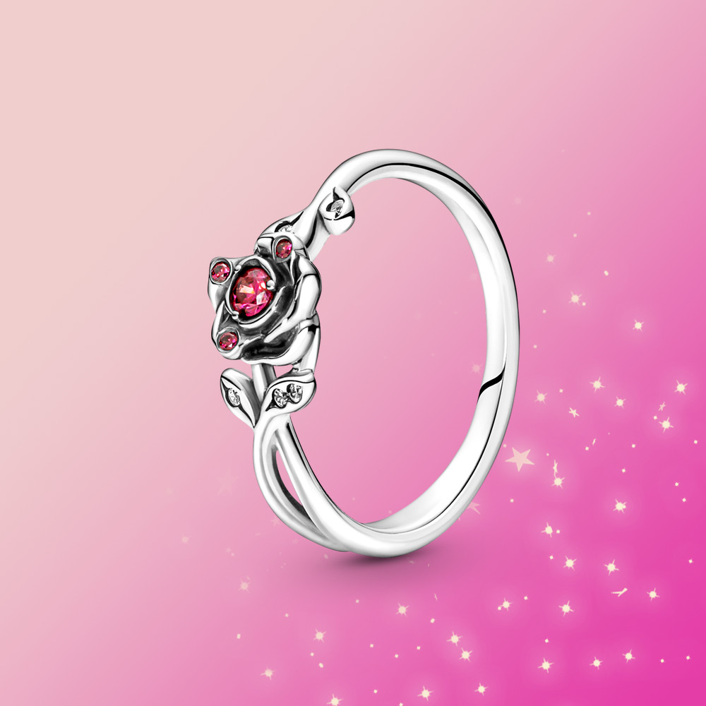 Bague pour femme en argent sterling 925, nouvelle mode, rose brillant, adaptée à l'original Pandora, un cadeau spécial pour les femmes.