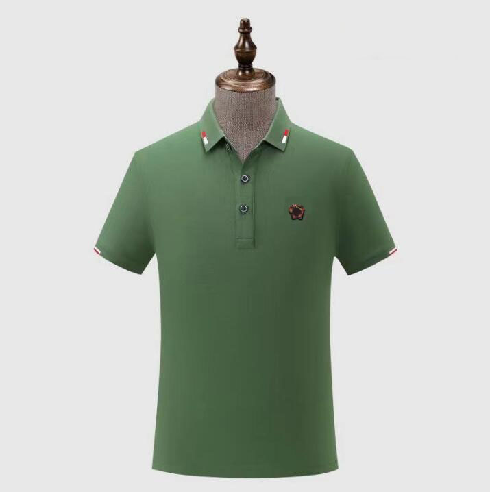 Lacost Mens Polos Summer Shirts 브랜드 의류 면화 짧은 슬리브 비즈니스 디자이너 Tops T 셔츠 캐주얼 스트라이프 통기성 의류