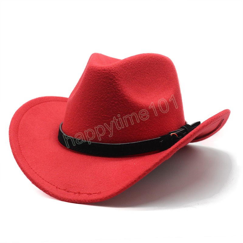 Wintre Wolle Fedora Hut Herbst Cowboy Hüte Frauen Männer Western Cowboy Hut Für Gentleman Dame Leder Sombrero Hombre Jazz Caps