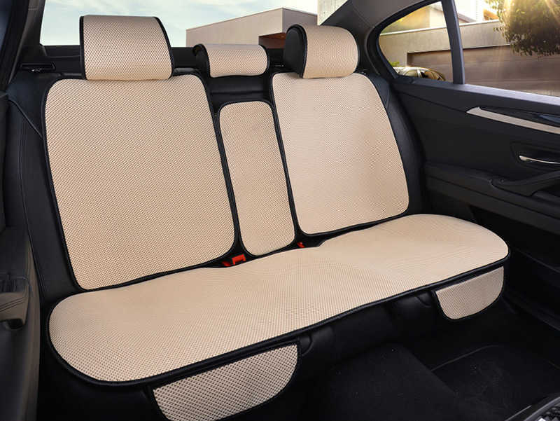 Novo 2022 nova capa de assento de carro almofada almofada de assento de automóvel frente traseira com encosto malha protetor de assento automático adequado para a maioria dos carros caminhões suv