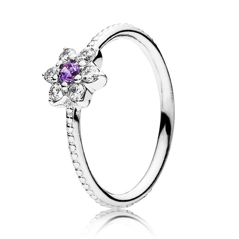 925 Sterling Silver New Fashion Dam Ring Rose Gloss Ring Lämplig för Original Pandora, en speciell present för kvinnor