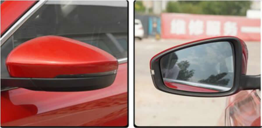 Para roewe i5 ei5 2018-2019 acessórios do carro espelhos laterais lente reflexiva espelho retrovisor lentes vidro com aquecimento es