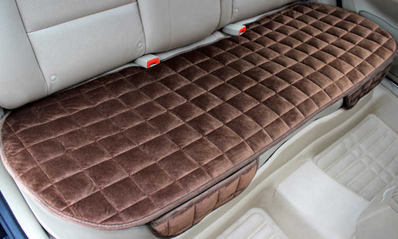 Nouvelle housse de siège de voiture arrière flocage tissu coussin non coulissant hiver Auto protecteur tapis tapis garder au chaud voiture accessoire Auto accessoires