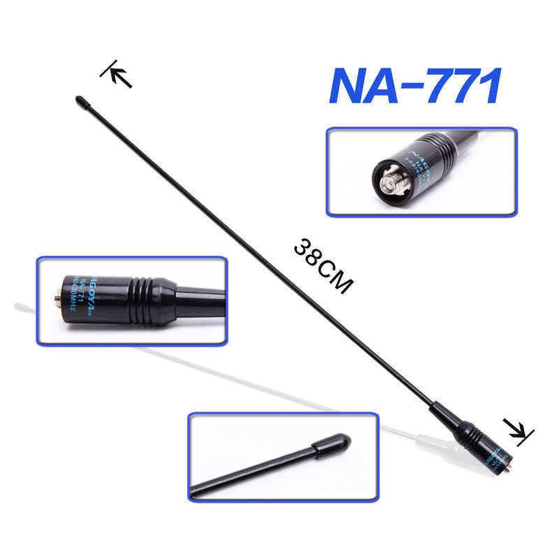 Baofeneng UV Çift Kazançlı Walkie Talkie Anten Nagoya NA-771 Anten 5R 888S