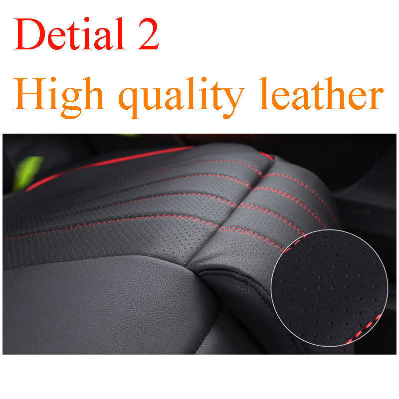 Novas capas de assento de carro de couro 3D PU tapete de almofada de assento respirável dianteiro traseiro traseiro capa de assento universal acessórios para carro
